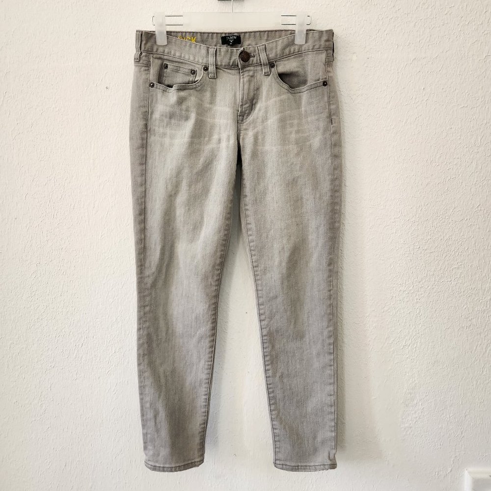 J Crew Skinny Jeans Womens 28 Stretch Toothpick Grey